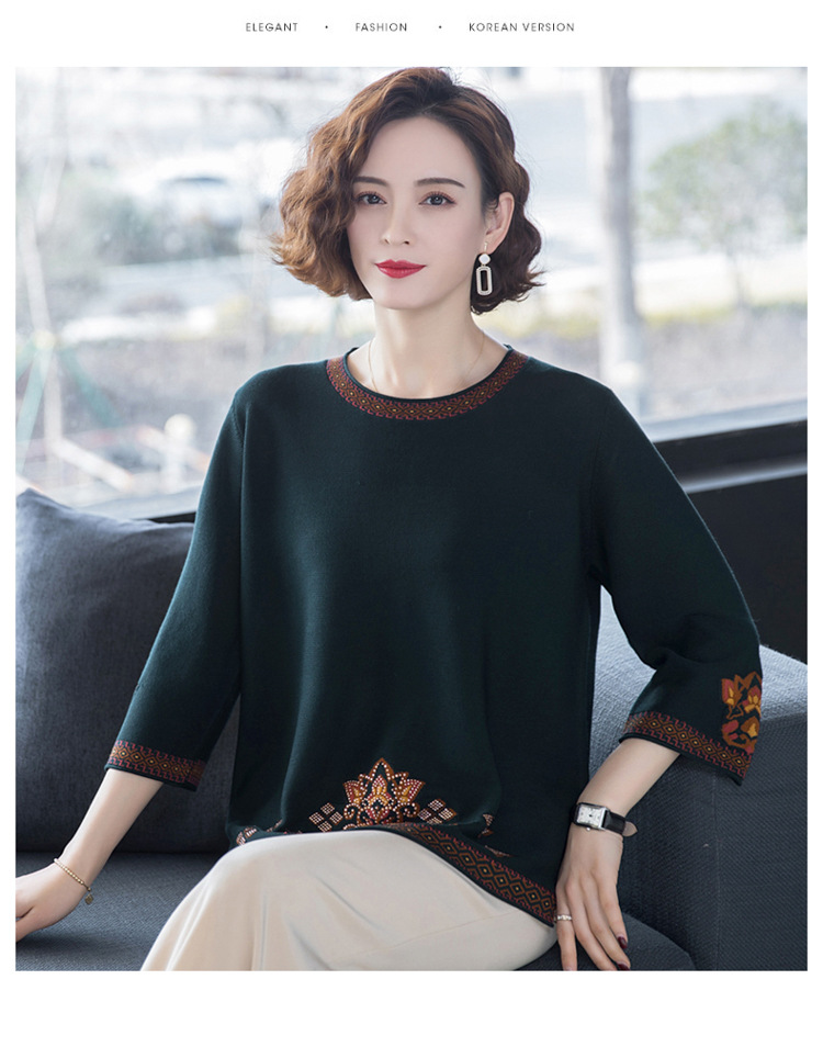 E5999 1050K ÁO THUN NỮ TAIRYA BIG SIZE NGOẠI CỠ MÙA XUÂN THU ĐÔNG TRUNG NIÊN THỜI TRANG NỮ G03 SẢN PHẨM MỚI