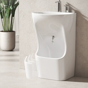New Middle East Muslim Muslim Foot Washing Basin One-piece Face and Foot Washing Ceramic Small Cleaning Basin