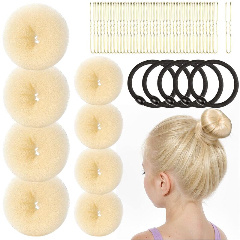 ヘア用品のヘアアイロンセットの髪の針の団子の頭のつぼみの髪の形の理髪道具|undefined