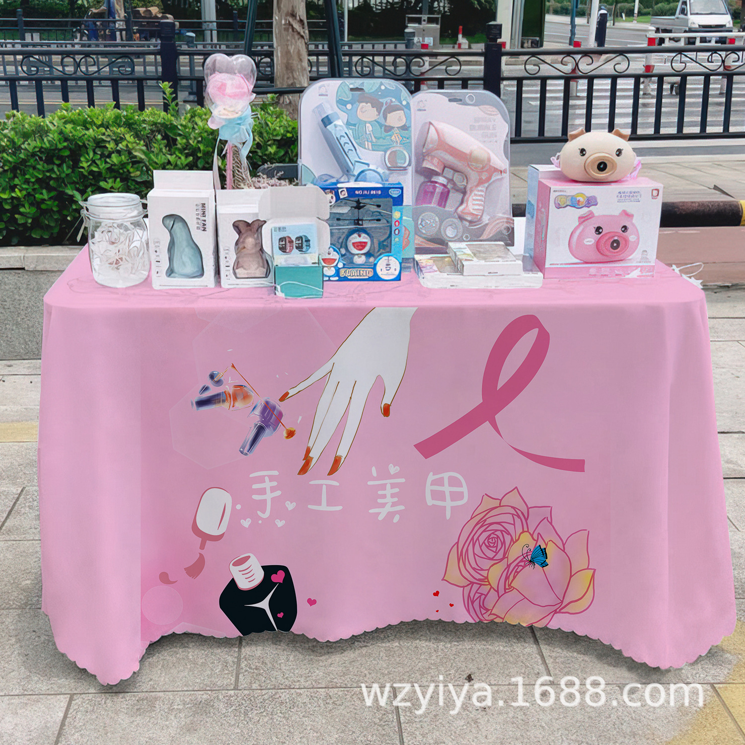 Maneras de manicuras letreros de mesa de comida del mercado nocturno puestos de mesa carritos publicitarios maneras de mesa publicitarias