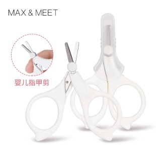 Factory baby nail scissors baby safety plastic scissors children's scissors anti-pinch meat scissors handmade small scissors