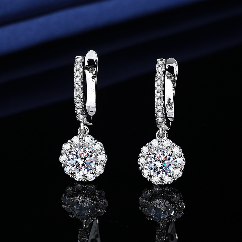 E54 sunflower earrings [1 carat]