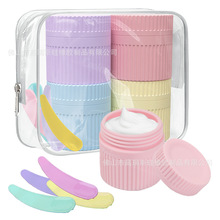 跨境爆款硅胶分装盒PVC透明袋装便携式护肤品化妆品分装盒药物盒