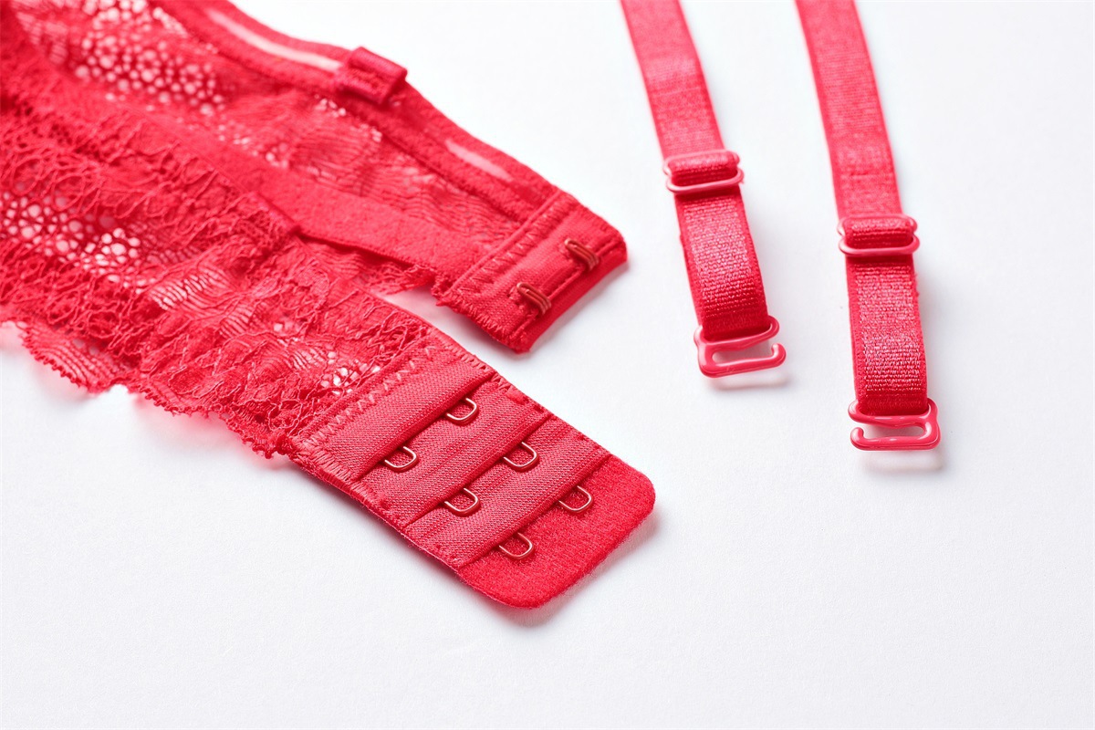 Damen Spitzen-bh Und Slip Set - Komfortable Push-up Wäsche_voghion.com