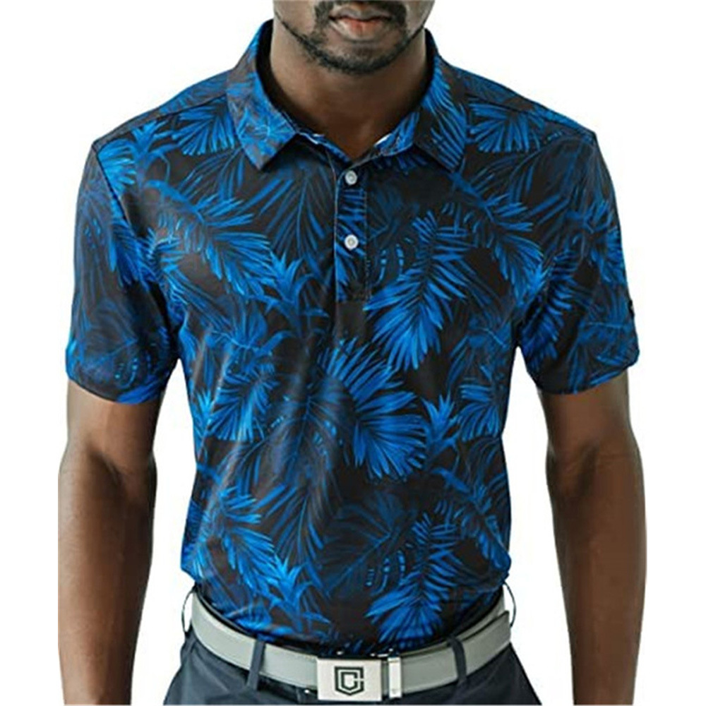 Summer Men's Golf Polo Shirt Ping Yu Tennis Sportswear Sublimation Print