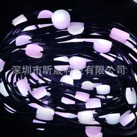 星星灯led小彩灯灯串圣诞节派对装饰可调光声控跑马灯幻彩灯带