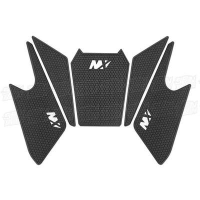 Suitable for Honda NX400 NX500 motorcycles, thickened fuel tank sticker, rubber body protection, waterproof and wear-resistant film (Motorcycle helmet anti-fog film) - black-5-piece-set