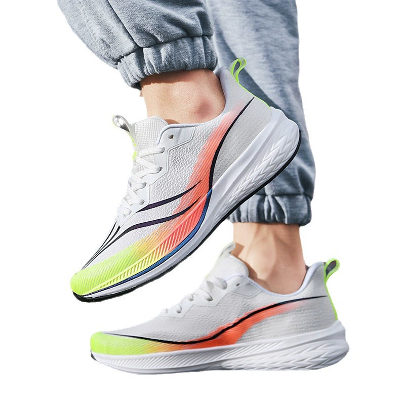 Sports shoes, summer breathable shock-absorbing footwear, for running