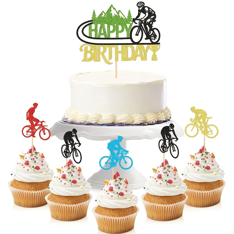 Road Bike Birthday Decoration, Cycling Cake Decoration, Road Bike Sports Cake Decoration Road Bike Birthday Decoration, Cycling Cake Decoration, Road Bike Sports Cake Decoration