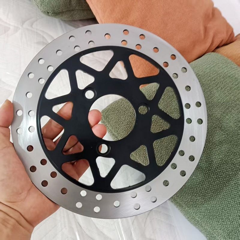 Modified Motorcycle 240/58/70 Three-Hole Electric Vehicle Front and Rear Disc Brake Disc Pedal Electric Vehicle Modification Parts