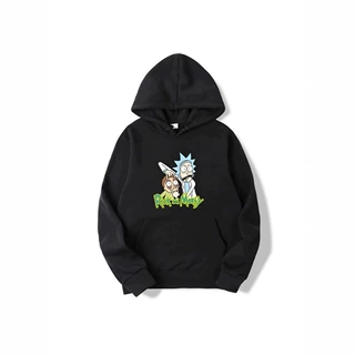 瑞克和莫蒂动漫男女上衣hoodie跨境长袖卫衣
