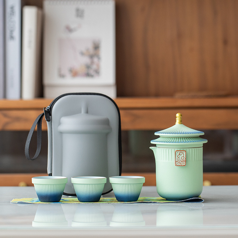 Tea set for traveling