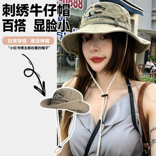 牛仔帽子男春夏大檐渔夫帽女户外防晒登山出游骑行钓鱼帽青年遮阳