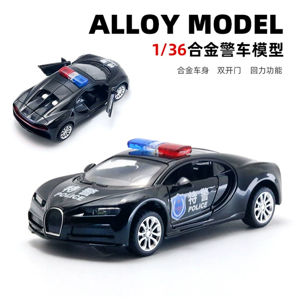 Window box-sound and light version police car black