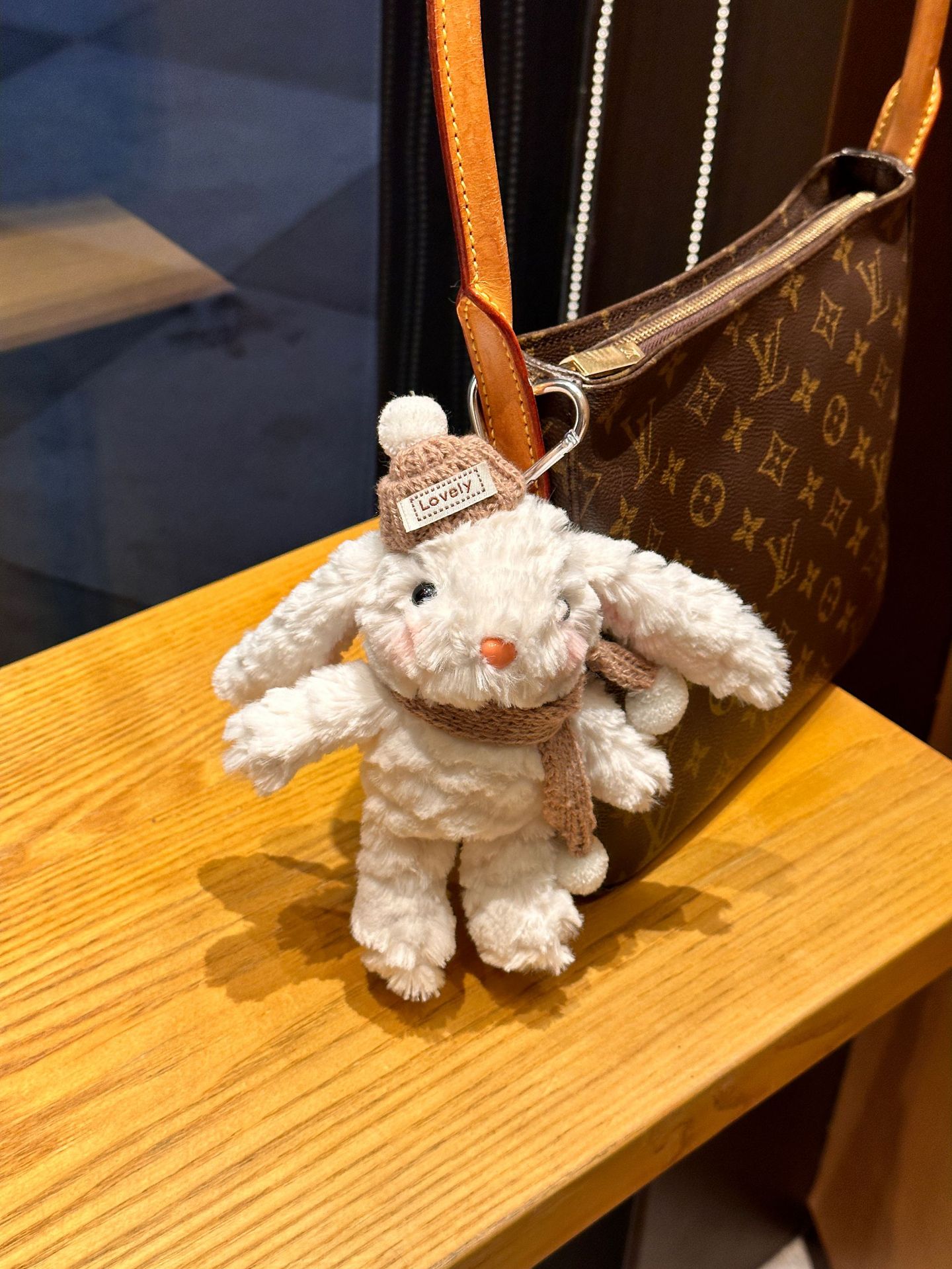 Rabbit car seat belt shoulder pad anti-collar protective cover car ornaments cute plush girl car interior