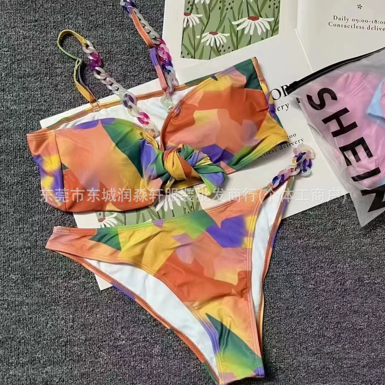 Женский купальник бикини Shein, оптовая поставка, новые модели, микс, разные размеры.