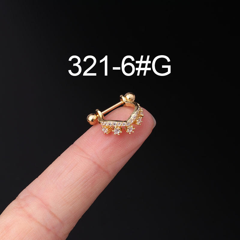 20g de acero inoxidable fina varilla piercing pendientes creativo hueso del oído uñas populares de Europa y América del tornillo bola de la torsión espárragos solo