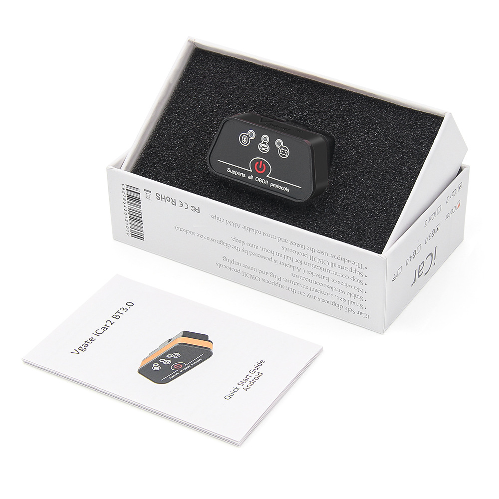 Icar 2 Obd2 Bluetooth 3.0 Car Android Fault Code Reader and Eraser Diagnostic Tool Engine Detection