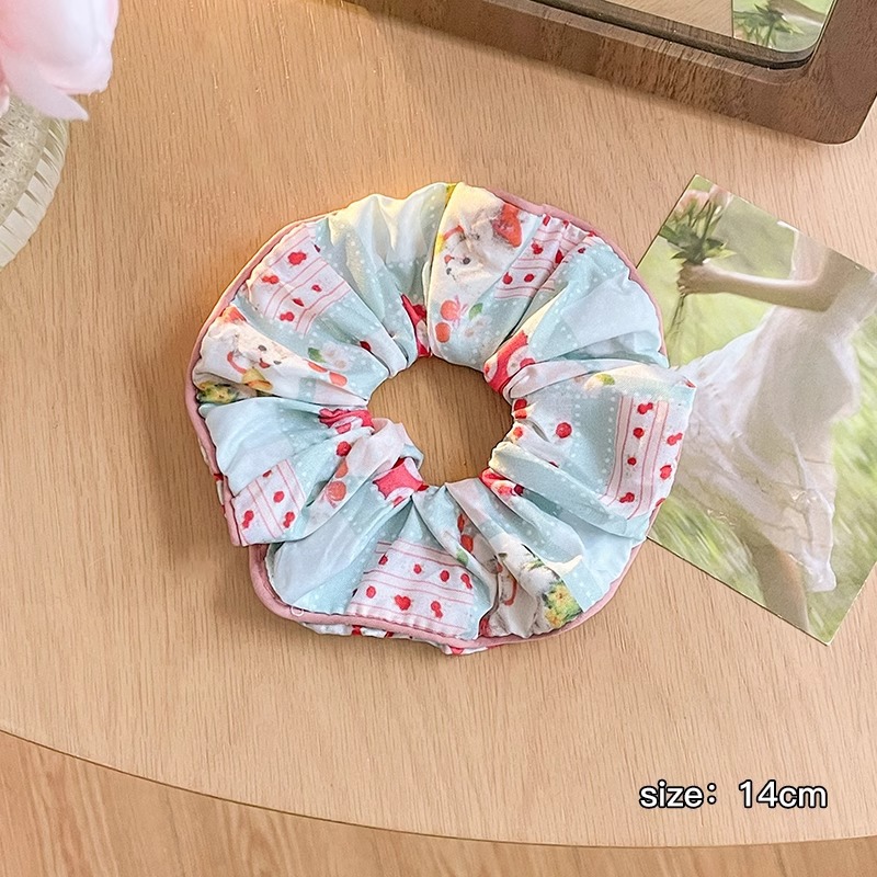 Encaje de alta calidad, diadema de intestino grueso, cuerda para la cabeza grande coreana, alta elasticidad y durabilidad, cola de caballo, banda de goma, bufanda cuadrada, accesorios para el cabello, sombreros