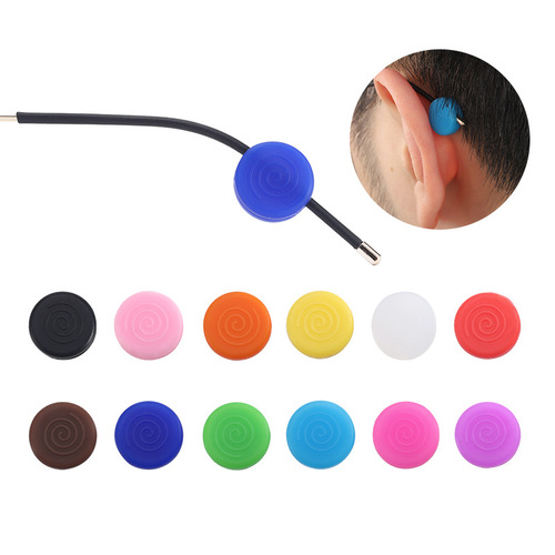 Glasses accessories, silicone glasses, round double-hole anti-slip ear hooks, ear clips, ear holders, glasses, anti-slip, anti-falling, anti-falling