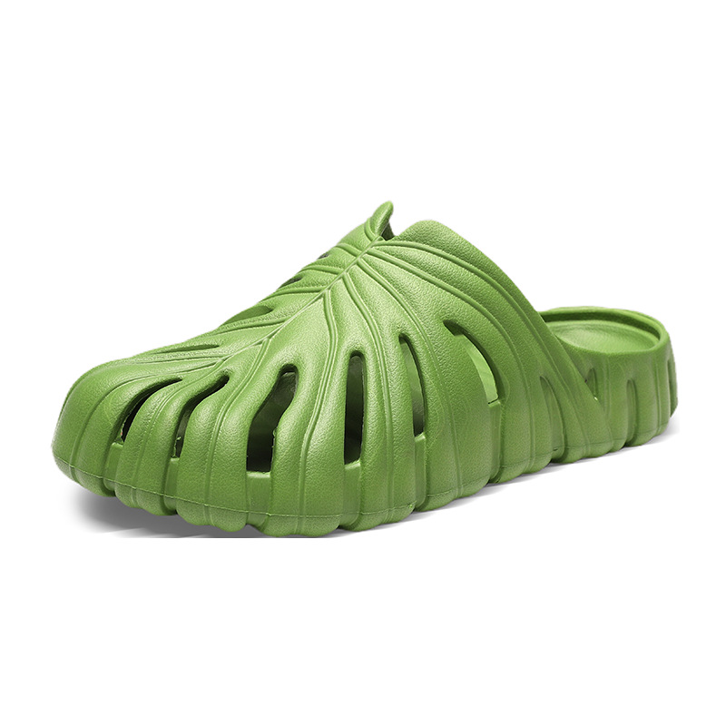 Verano de los hombres zapatillas hogar monstera zapatillas eva desodorante caída suave agujero inferior zapatos de fábrica de los hombres al por mayor