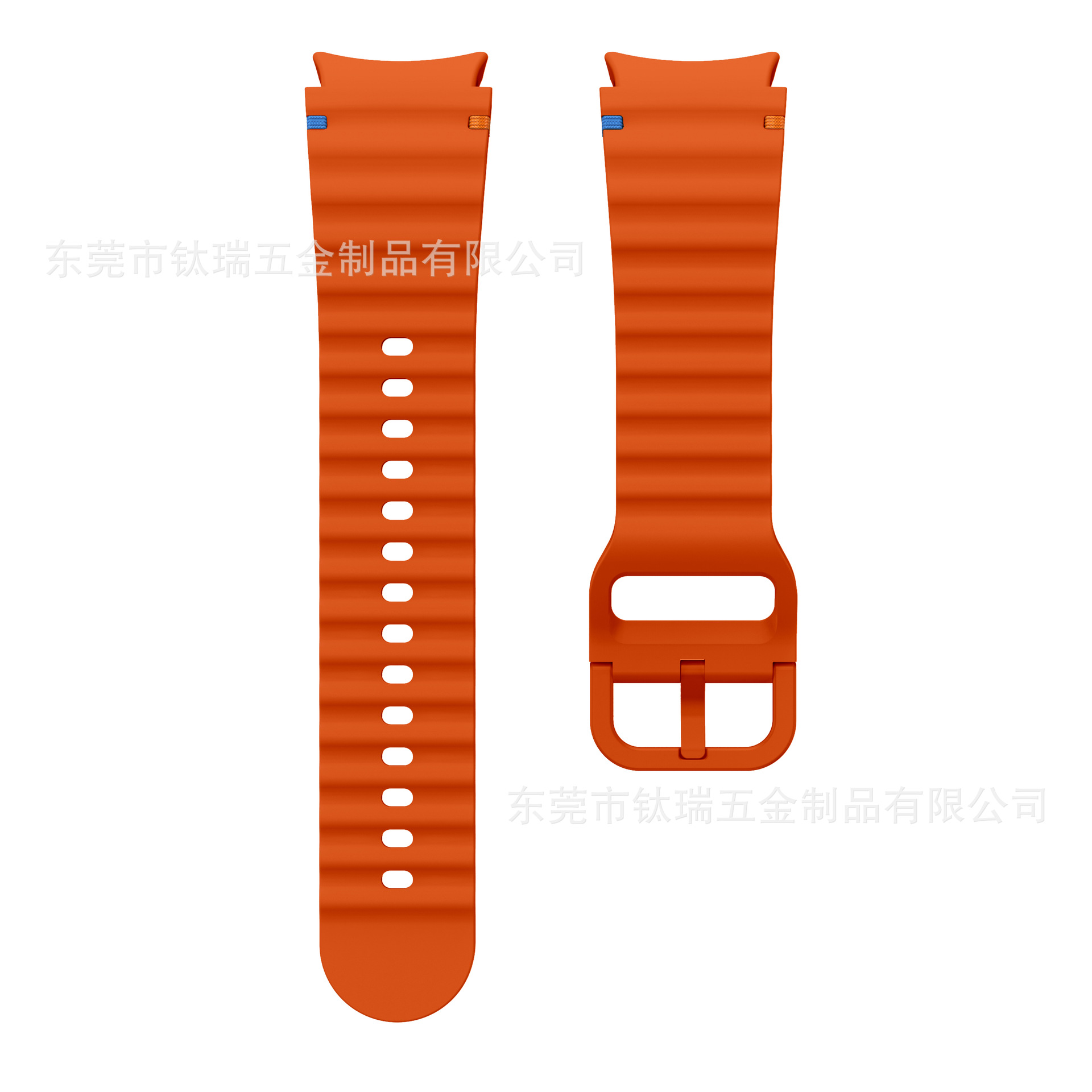 Applicable to the official Galaxy watchFE/6/5/4 with wavy seam silicone strap of Samsung Watch 7 undefined