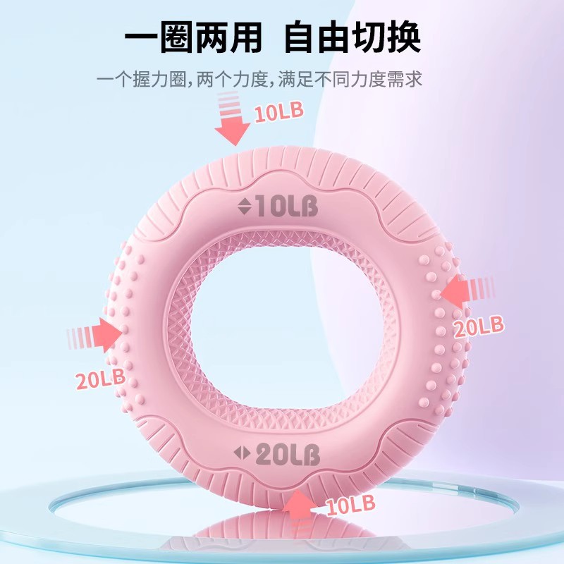 Agarrador de anillo de agarre de silicona inodoro ecológico, dispositivo de entrenamiento de fuerza de dedos, equipo de ejercicio para hombres y mujeres, niños y ancianos