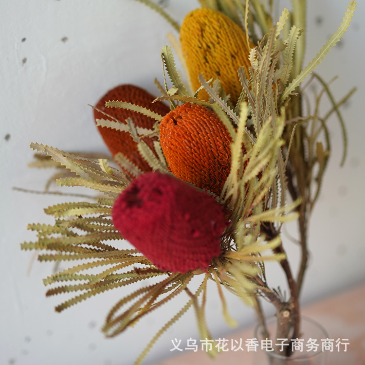 [Australian stupa Banke Wood] Natural dried flower bouquet Japanese home living room decoration Nordic style retro flower arrangement