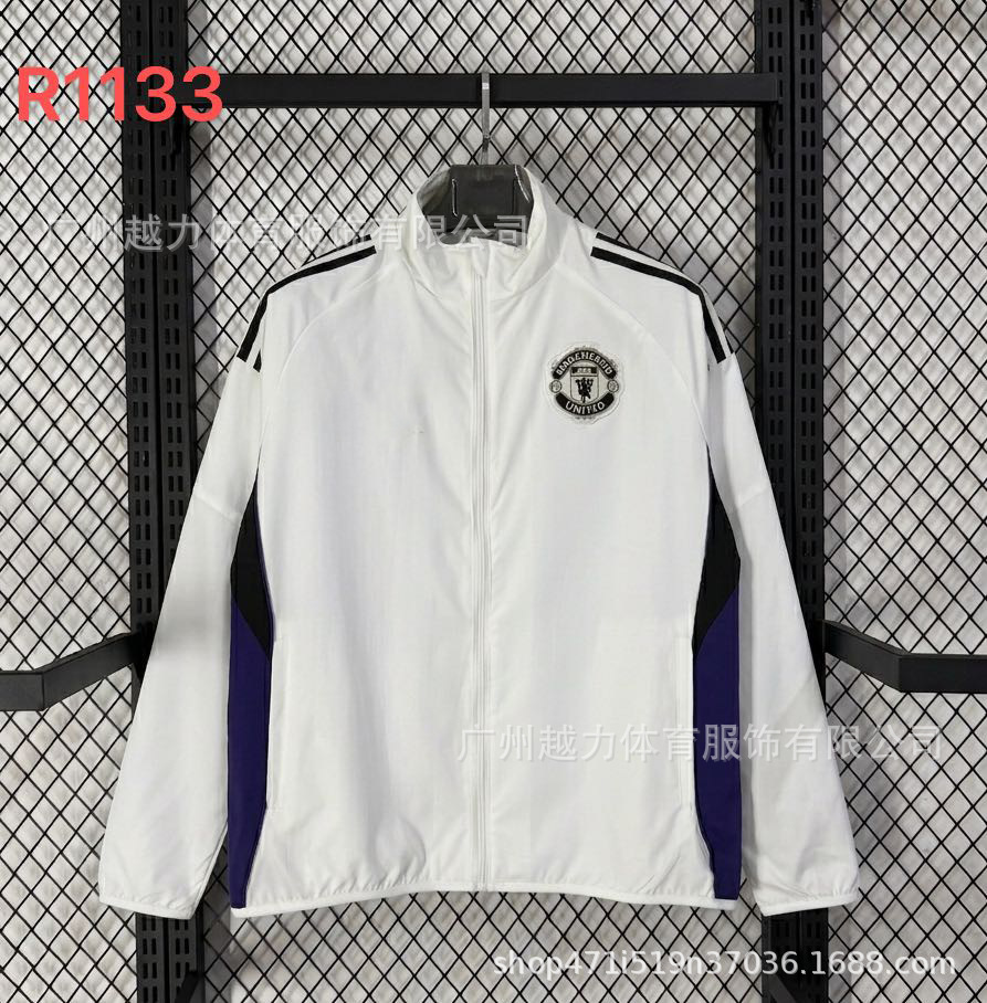 Chaqueta Bordada retro de manga larga y gruesa Manchester United Barcelona Inglaterra Brasil Real Madrid Liverpool image 68