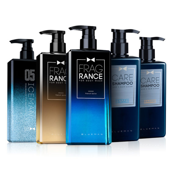 Zun Blue Men's Perfume Body Soap Shampoo Cool Ice Cool Body Moisturizing French Charm Fragrance Wholesale Explosions