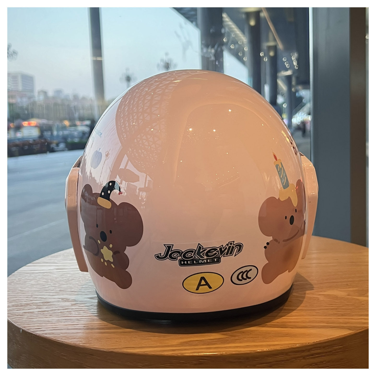 3C National Standard Certified Electric Vehicle Helmet, Men's and Women's Motorcycle Helmet, Four-Season Windproof Universal Cartoon Cute Safety Helmet