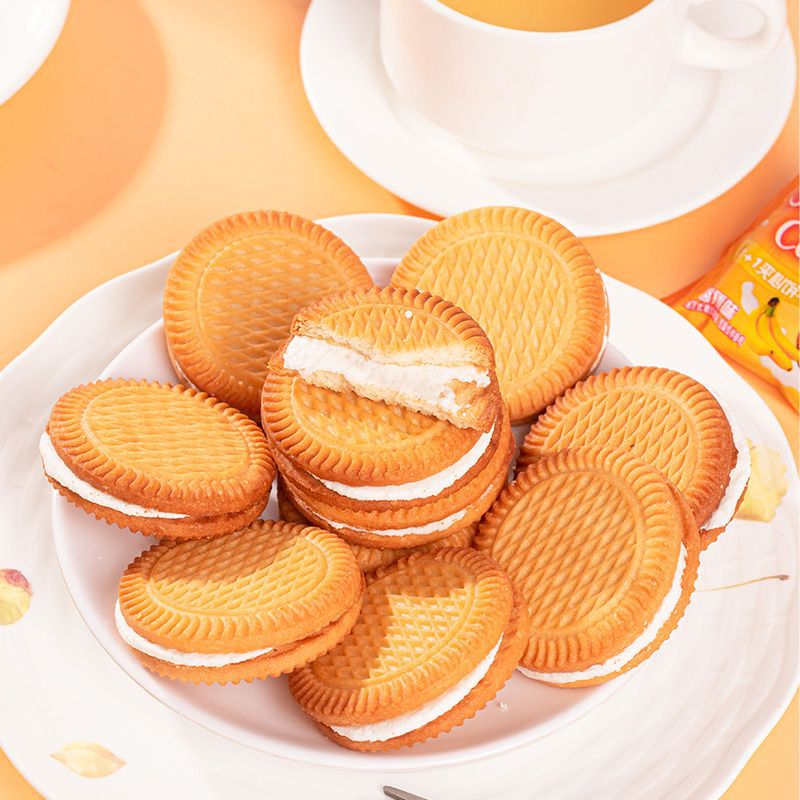 쿠키 샌드위치 쿠키 구식 도매 독립 크림 밀크 초콜릿 맛 전체 상자 인터넷 연예인 간식 아침 식사
