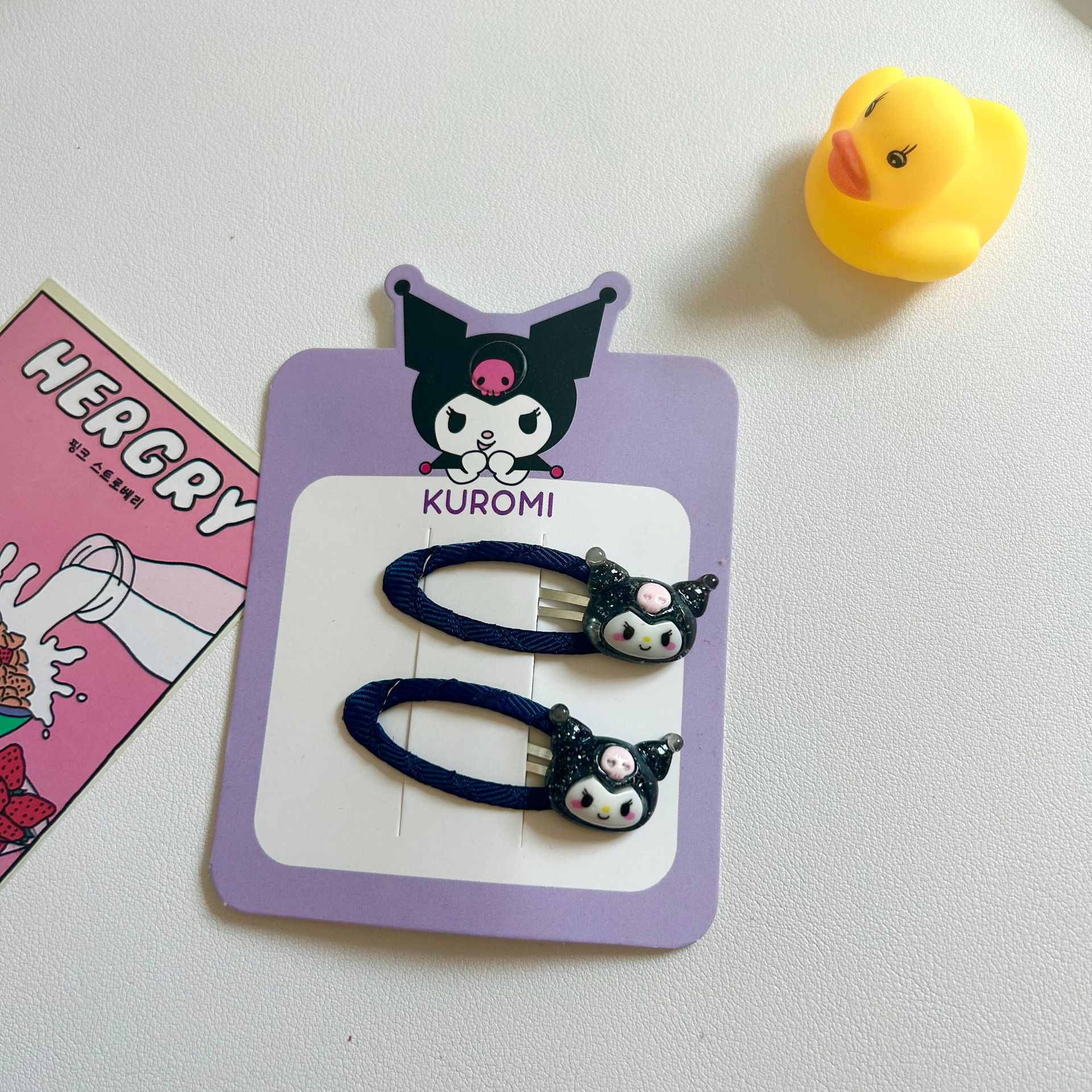 2024 nuevo Kuromi niñas lindas brocas de pelo para niños brocas de pelo para bebés de dibujos animados adornos para el pelo