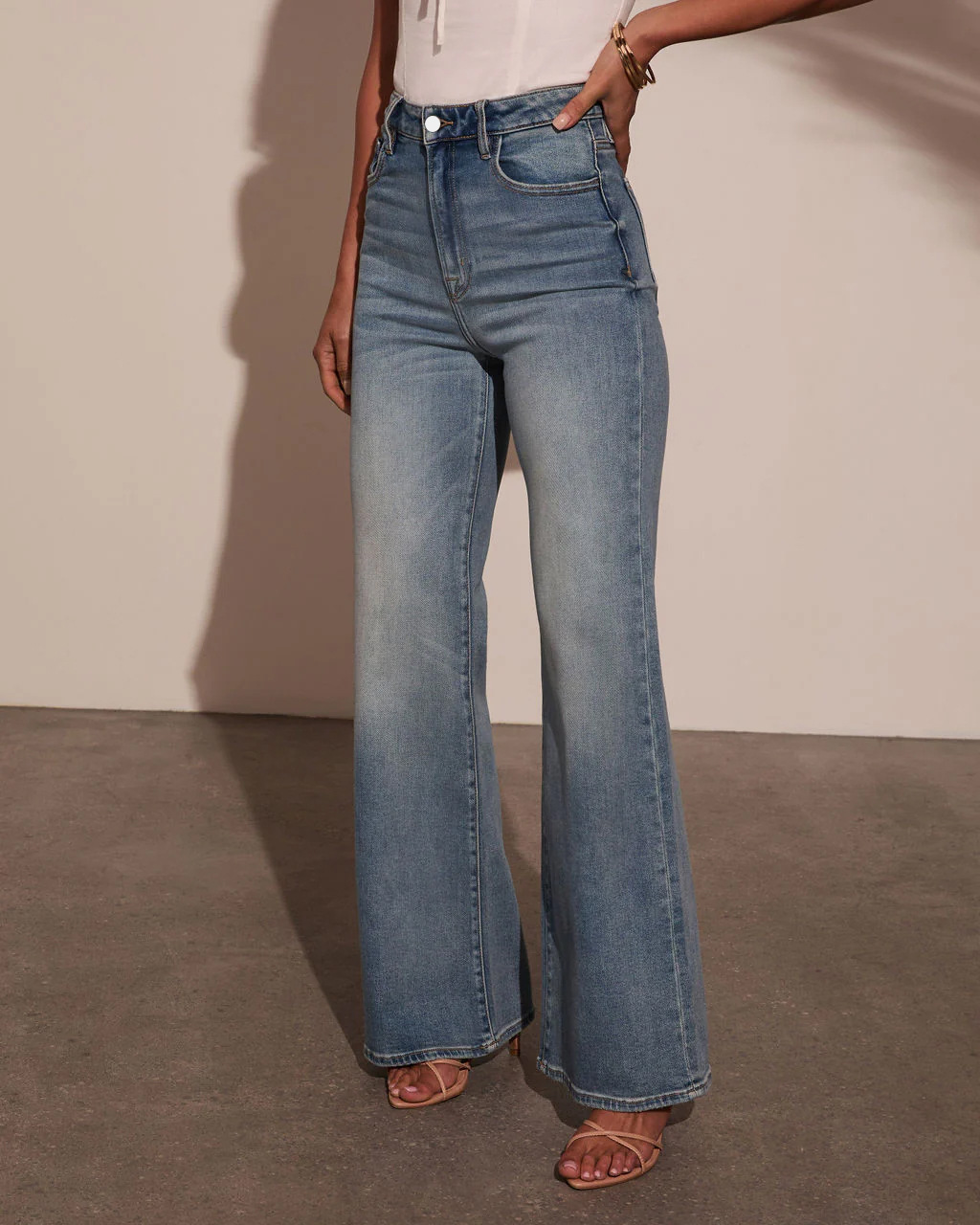 Foreign Trade Stretchy European And American Women's Jeans, New Hot-selling Cross-border Stylish Commuter Straight-leg_ecoleips.com
