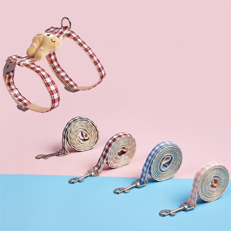 Nueva correa de pecho para mascotas transfronteriza nueva cuerda de perro mediana y pequeña perro chaleco perro gato cuerda de tracción al por mayor