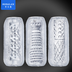 ROSELEX Trainer Male Masturbator Egg Transparent Airplane Cup Glans Penis Male Sex Products