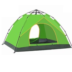 Dual-layer automatic rapid-opening outdoor multi-person camping beach tent no installation required thick and portable tent wholesale