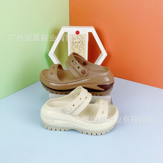 New Cross Double Light Wheel Soft and Comfortable Beach Shoes Cute Couple Shoes Fashion Trend