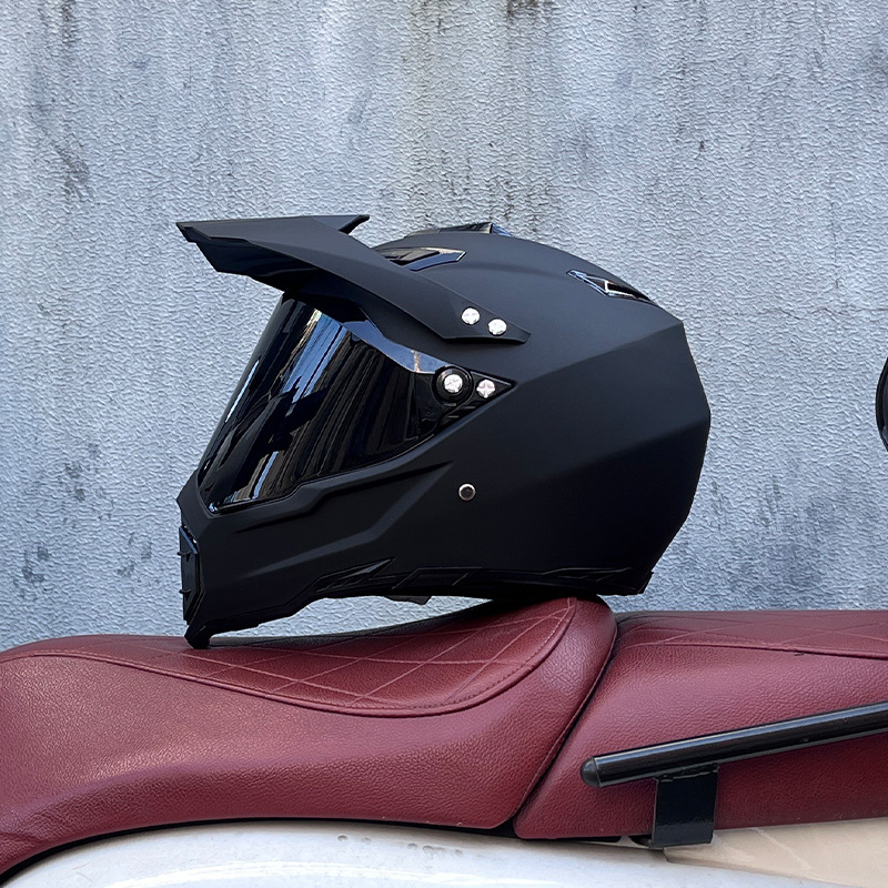 Casco de campo traviesa Casco de carreras de motos Casco de carretera Casco de doble propósito para hombres y mujeres Casco de tracción de cuatro estaciones Casco completo Orz
