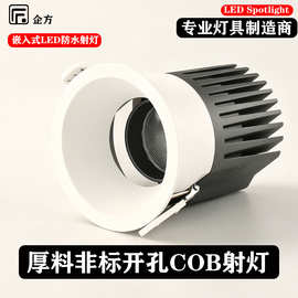射灯LED嵌入式 全光谱非标开孔酒店工程家装防眩护眼开孔80洗墙灯