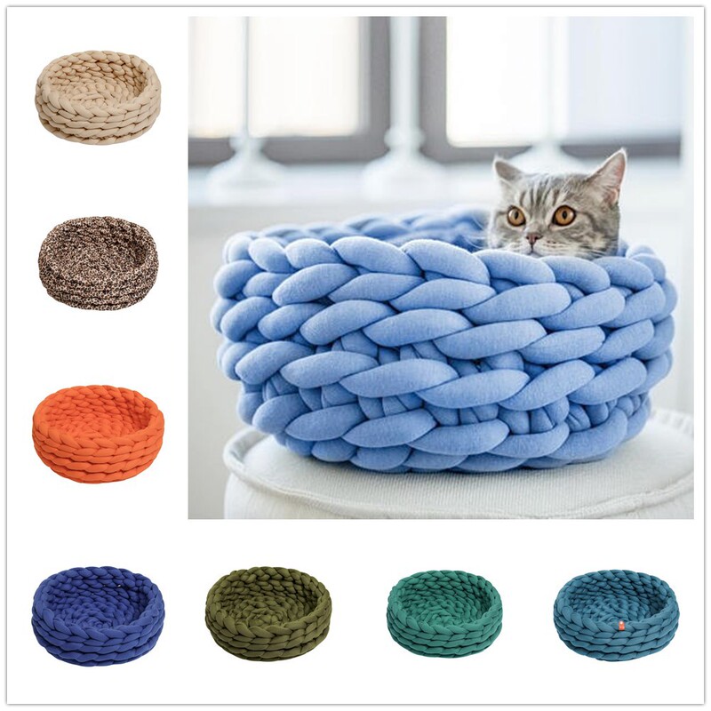 OHHIO new filling core Cotton machine washable washable material DIY arm thick hand woven pet kennel cat nest OHHIO new filling core Cotton machine washable washable material DIY arm thick hand woven pet kennel cat nest