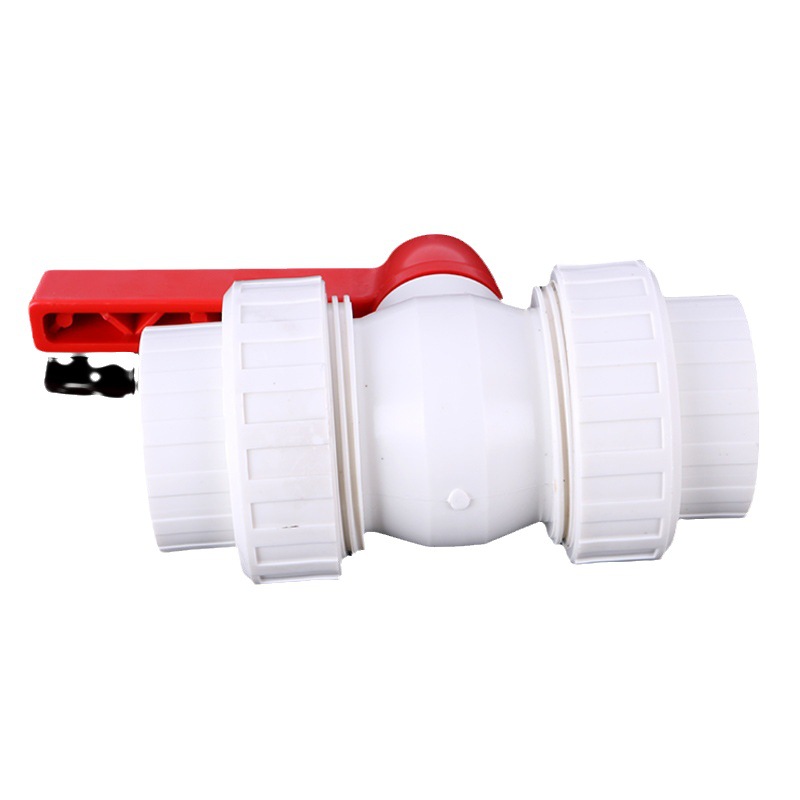 Accesorios para tuberías PPR Yahong 20 25 32 40 50 gama completa de especificaciones Válvula de bola de doble unión totalmente plástica PPR en stock