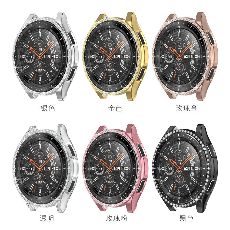 For Samsung Galaxy Watch 4 Protective Case classic Watch PC Diamond Anti-drop Case 42/46mm