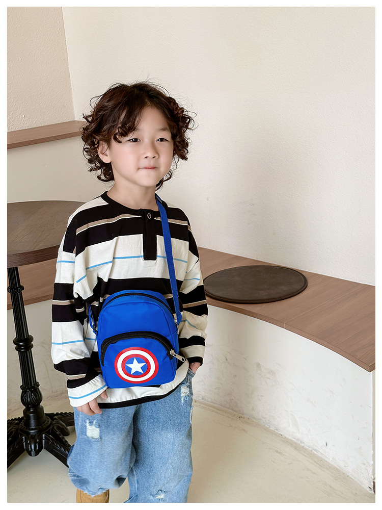 2023 Children's Casual crossbody Bag, New cartoon small crossbody bag for primary school students, portable mobile phone coin purse for boys' Outing undefined