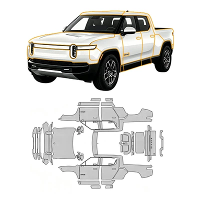 TPU transparent matte car | Car paint protective film