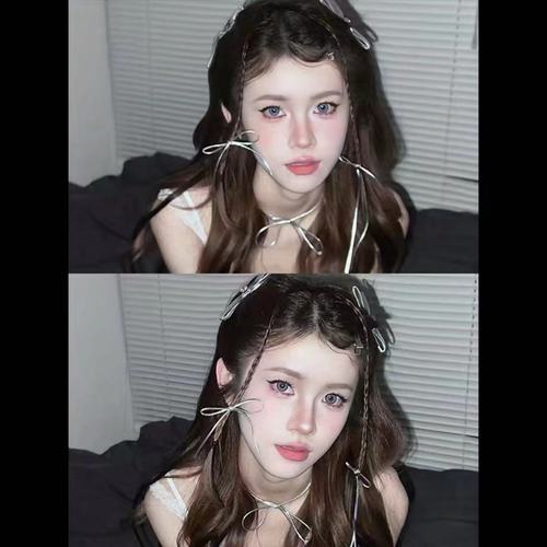 Sweet and Cool Silver Braided Headband Y2K Ballet Style Leather Double Ponytail Strap Necklace Korean Style Spicy Girl Double Ponytail Hair Accessory