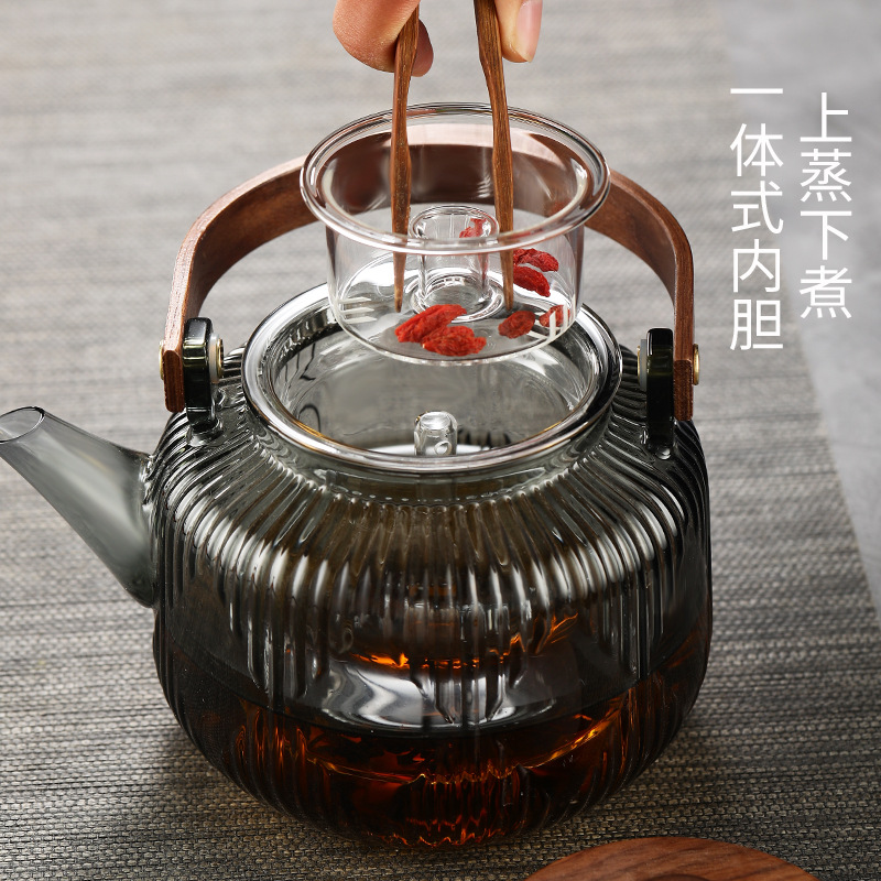 Cocina tetera de vidrio de agua hirviendo tetera eléctrica resistente a altas temperaturas estufa de cerámica especial tetera hogar olla de haz