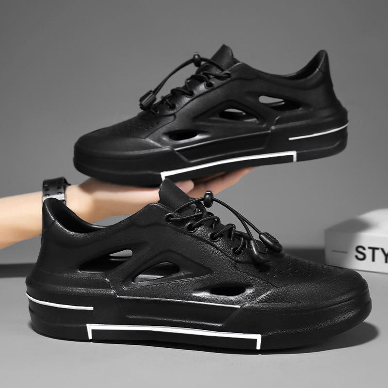 2024 verano hoyo zapatos para hombres respirables sandalias EVA hueco ligero zapatos de conducción zapatos de playa al aire libre