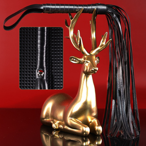 Jiuai SM Leather Whip Adult Alternative Toy Couple Sex Toy Tassel Horsewhip Manufacturer Supply Generation