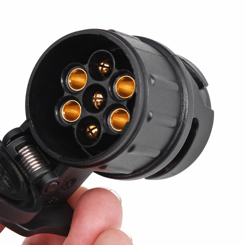 European car 13 to 7 plug trailer adapter truck connector RV power cord plug waterproof connector